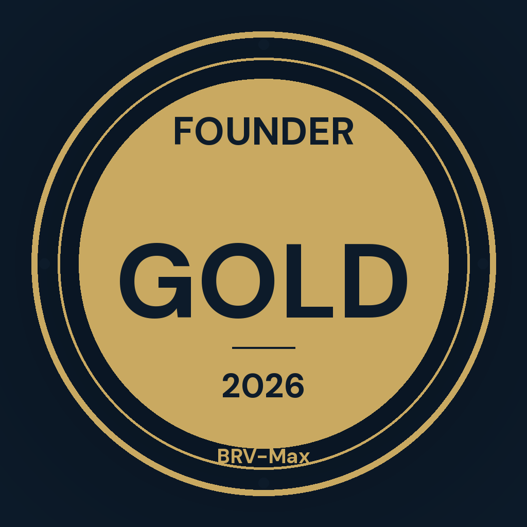 Badge Founder Gold BRV-Max 2026